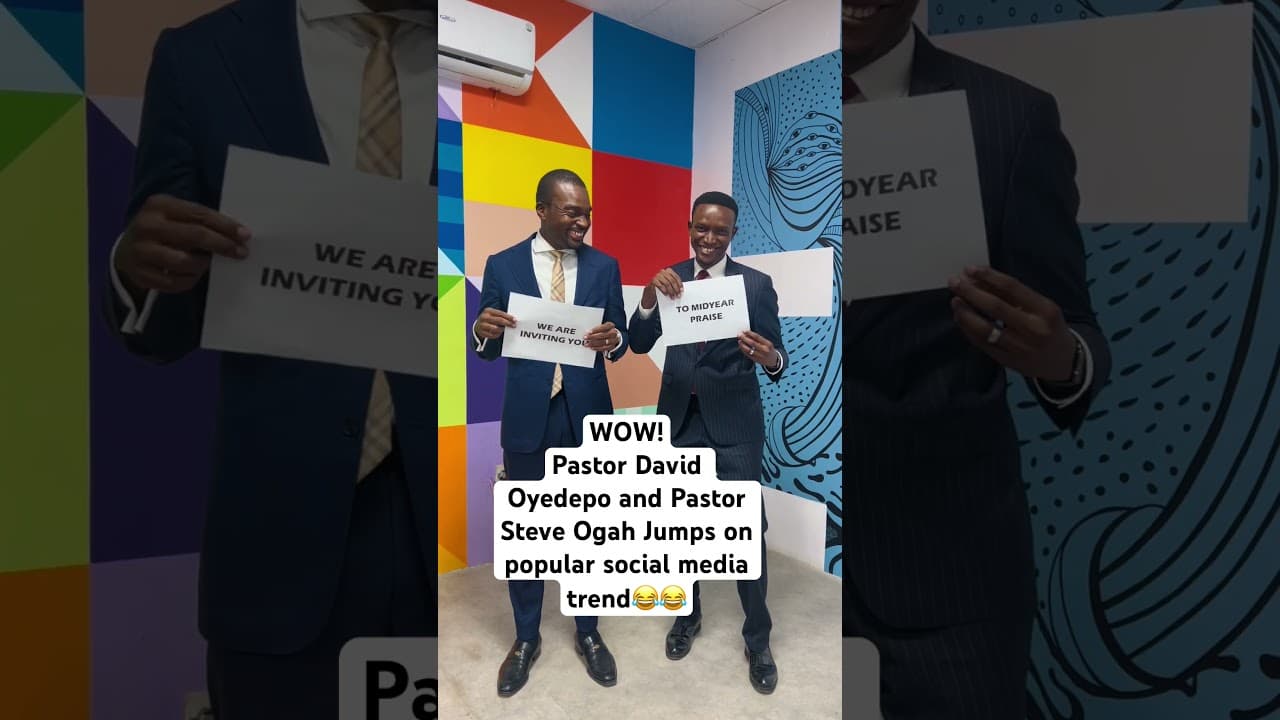 WOW! PASTOR DAVID OYEDEPO AND PASTOR STEVE OGAH JUMPS ON POPULAR FUNNY SOCIAL MEDIA TREND😂 #MIDYEAR